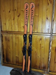 LYŽE STEINBOCK KLOSTERS ORANGE LIMITED EDITION --SWISS MADE-- 176CM 